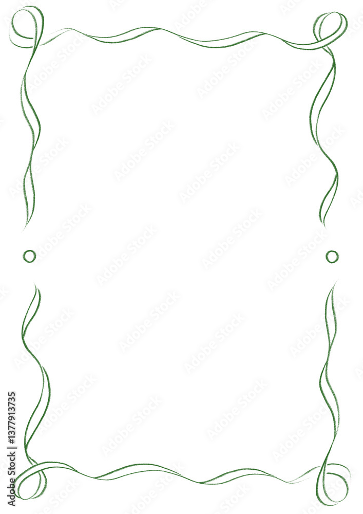 Bright Green & White Wavy Ribbon Frame with Dots, wedding menu invitation border, hand drawn baby shower, a4 birthday engagement party, bachelorette bachelor st patricks day warm vintage retro Bright Green & White Wavy Ribbon Frame with Dots, wedding menu invitation border, hand drawn baby shower, a4 birthday engagement party, bachelorette bachelor st patricks day warm vintage retro