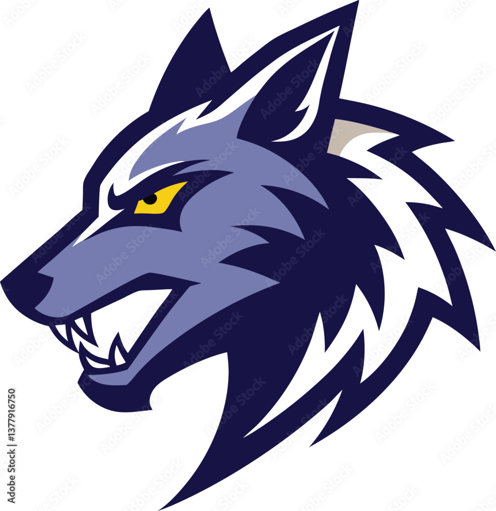 Obraz premium wolf head isolated on white