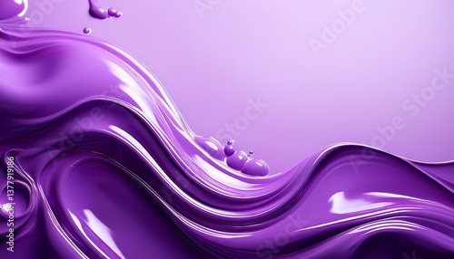 purple liquid clean abstract background with copy space