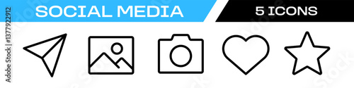 social media icon. Interface icon