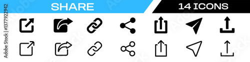 share icon. share link icon