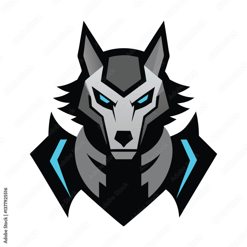 Fototapeta premium wolf head mascot