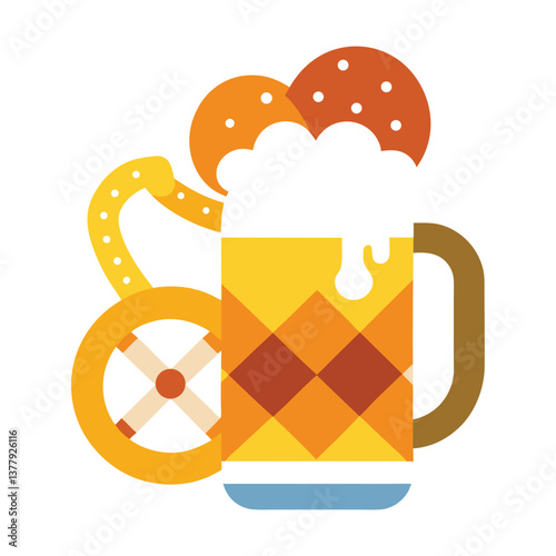 mug of beer with foam