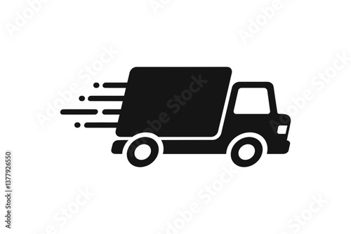 Delivery van vector icon design