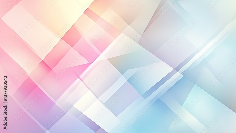 Abstract geometric design with soft pastel colors Abstract geometric design with soft pastel colors