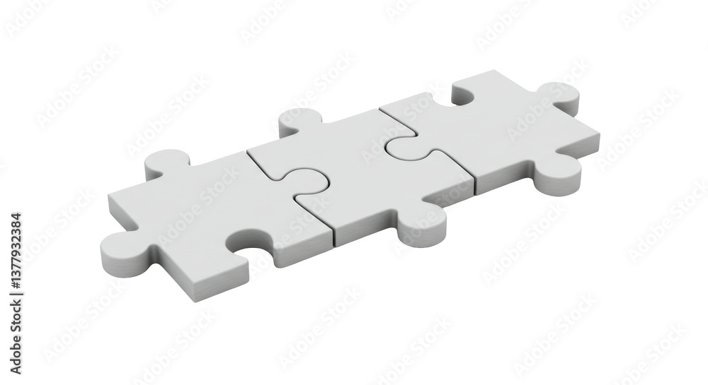 Obraz premium Isolated Jigsaw Puzzle Pieces