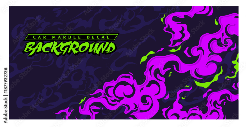 esport gaming banner sporty abstract smoke flame fire liquid japan traditional oriental pattern background halftone marble texture vector illustration purple stripes decal blaze livery wrap