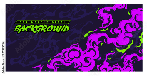 esport gaming banner sporty abstract smoke flame fire liquid japan traditional oriental pattern background halftone marble texture vector illustration purple stripes decal blaze livery wrap