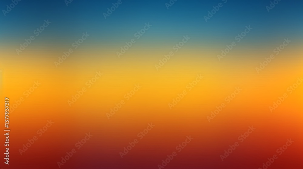 Naklejka premium Abstract Gradient Background Showing Blue Orange and Red Hues