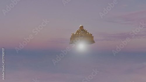 Flying vimana (mythical Hindu flying vehicle)