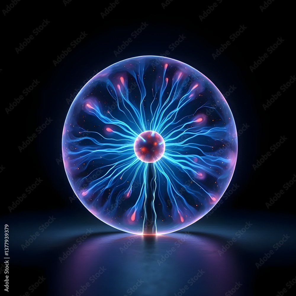 Glowing Blue Plasma Sphere with Electric Arcs | Futuristic Energy Concept | Sci-Fi 3D Render Glowing Blue Plasma Sphere with Electric Arcs | Futuristic Energy Concept | Sci-Fi 3D Render
