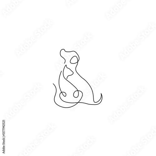 Cat and Dog One Line