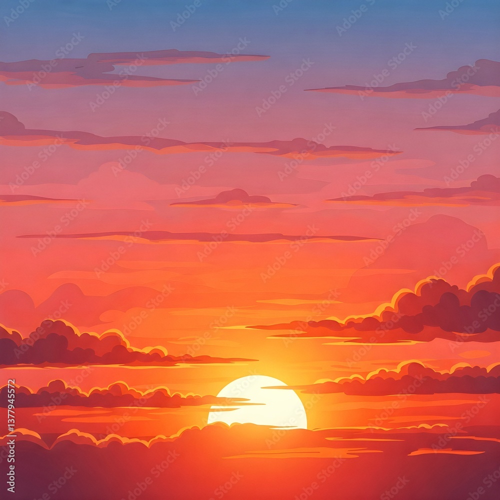 Fototapeta premium sunset on the sea