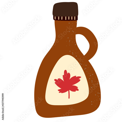 bottle of maple syrup