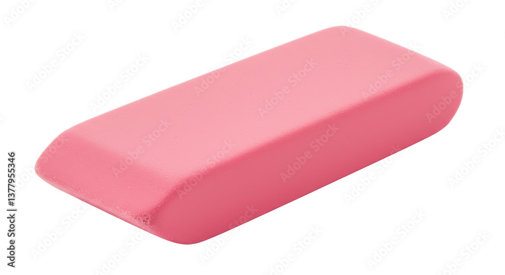 Isolated Pink Eraser Isolated Pink Eraser
