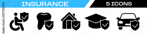 insurance icon. insurance icon set