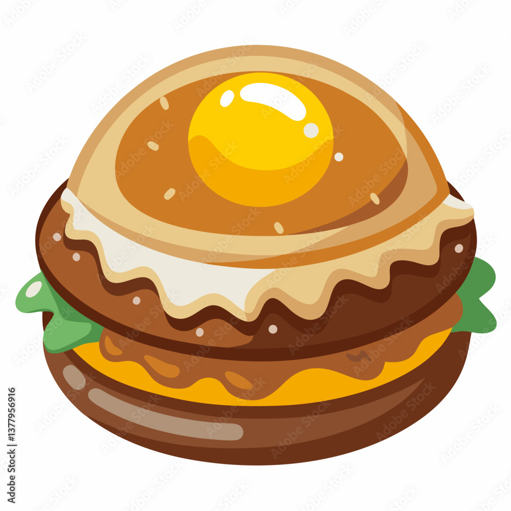 hawaiian loco moco with gravy covered burger patty