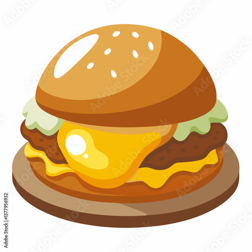 hawaiian loco moco with gravy covered burger patty