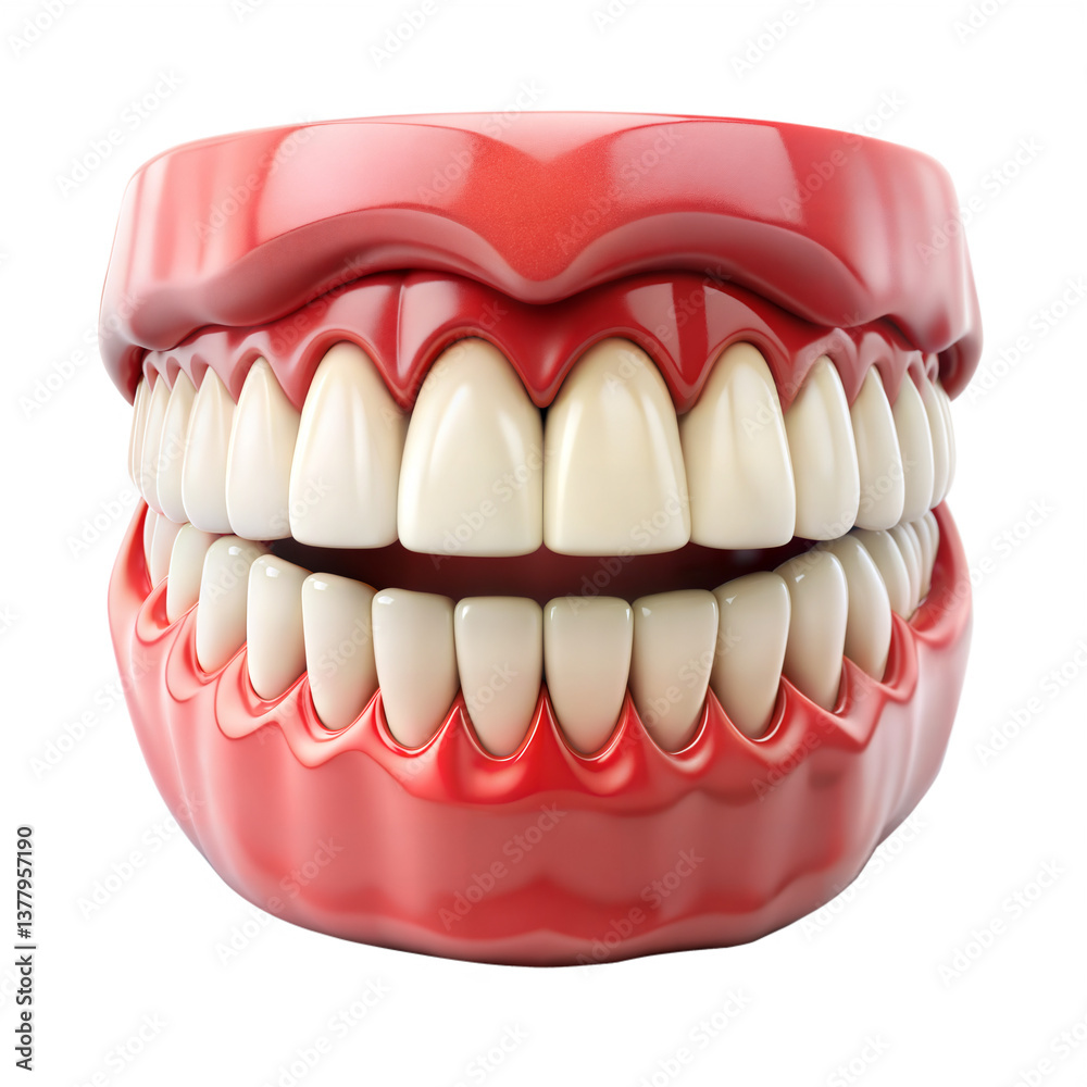 Obraz premium Teeth isolated on transparent background. Png