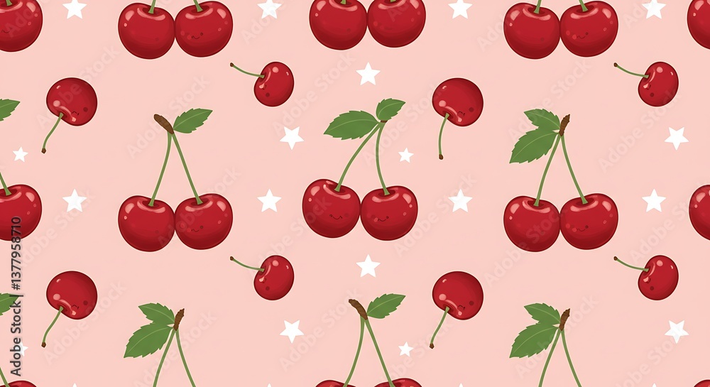 Sweet Cherry Symphony AI Generated Sweet Cherry Symphony AI Generated