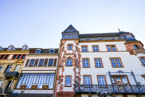 Cuadro en lienzo View of historic buildings in Landau in der Pfalz.