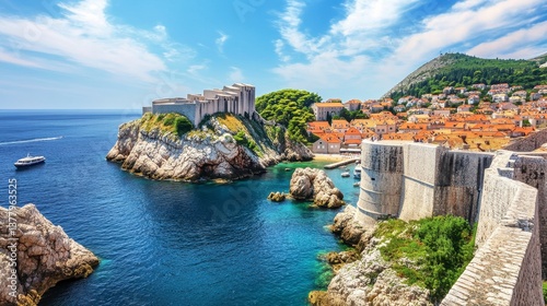 The historic beauty of Dubrovnik, Croatia, with its well-preserved medieval walls and stunning coastal views.