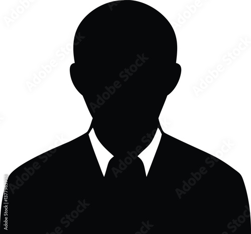 silhouette of businessman