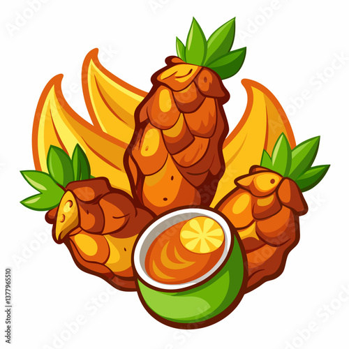 aribbean jerk chicken wings with tangy pineapple