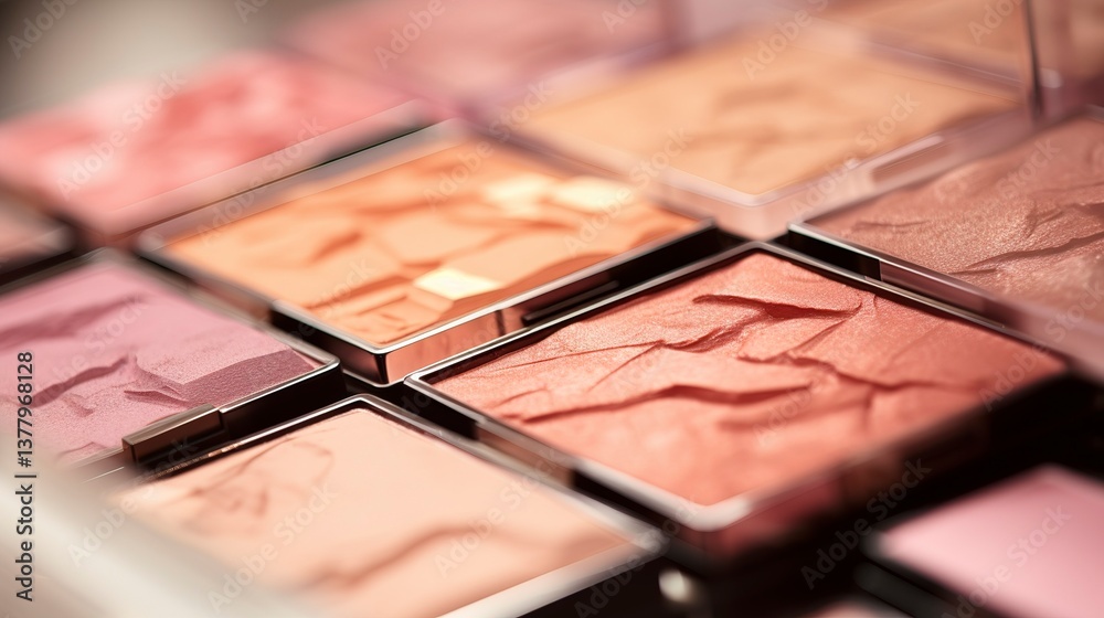 A photo of a set of blush and bronze A photo of a set of blush and bronze
