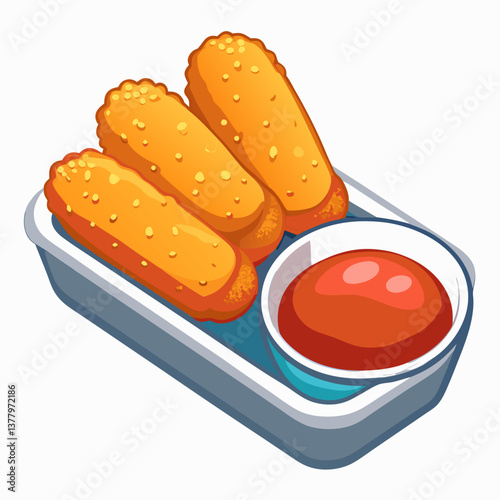 deep fried mozzarella sticks with marinara