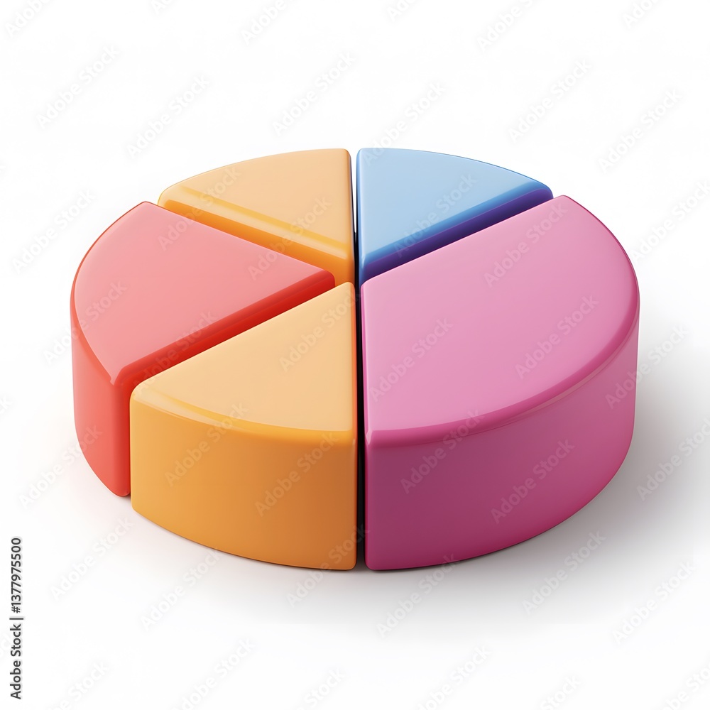 Colorful pie chart displaying data analysis insights office environment infographic modern workspace aerial view business strategy Colorful pie chart displaying data analysis insights office environment infographic modern workspace aerial view business strategy
