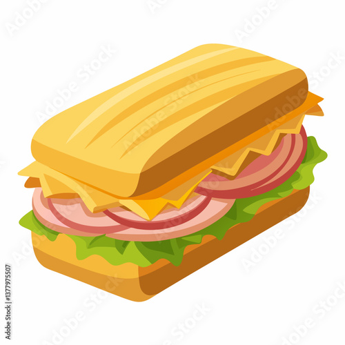 cuban sandwich with roasted pork and mustard 