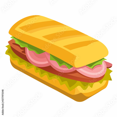 cuban sandwich with roasted pork and mustard 
