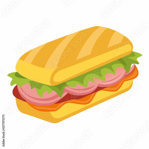 cuban sandwich with roasted pork and mustard 