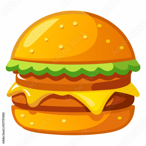 double smash burger with melted american cheese