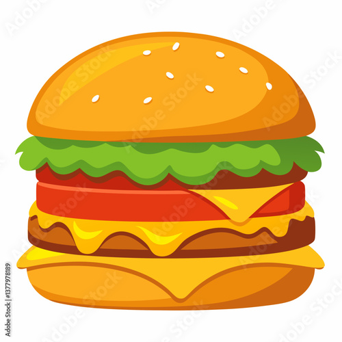 double smash burger with melted american cheese