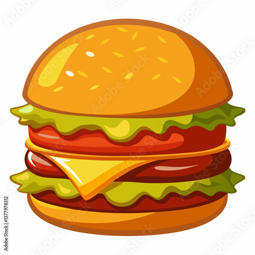 double smash burger with melted american cheese