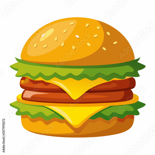 double smash burger with melted american cheese