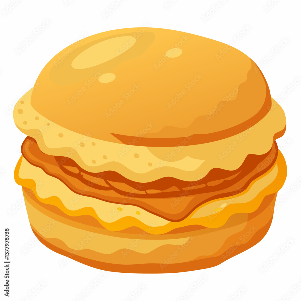 fluffy buttermilk biscuit sandwich with sausage fluffy buttermilk biscuit sandwich with sausage