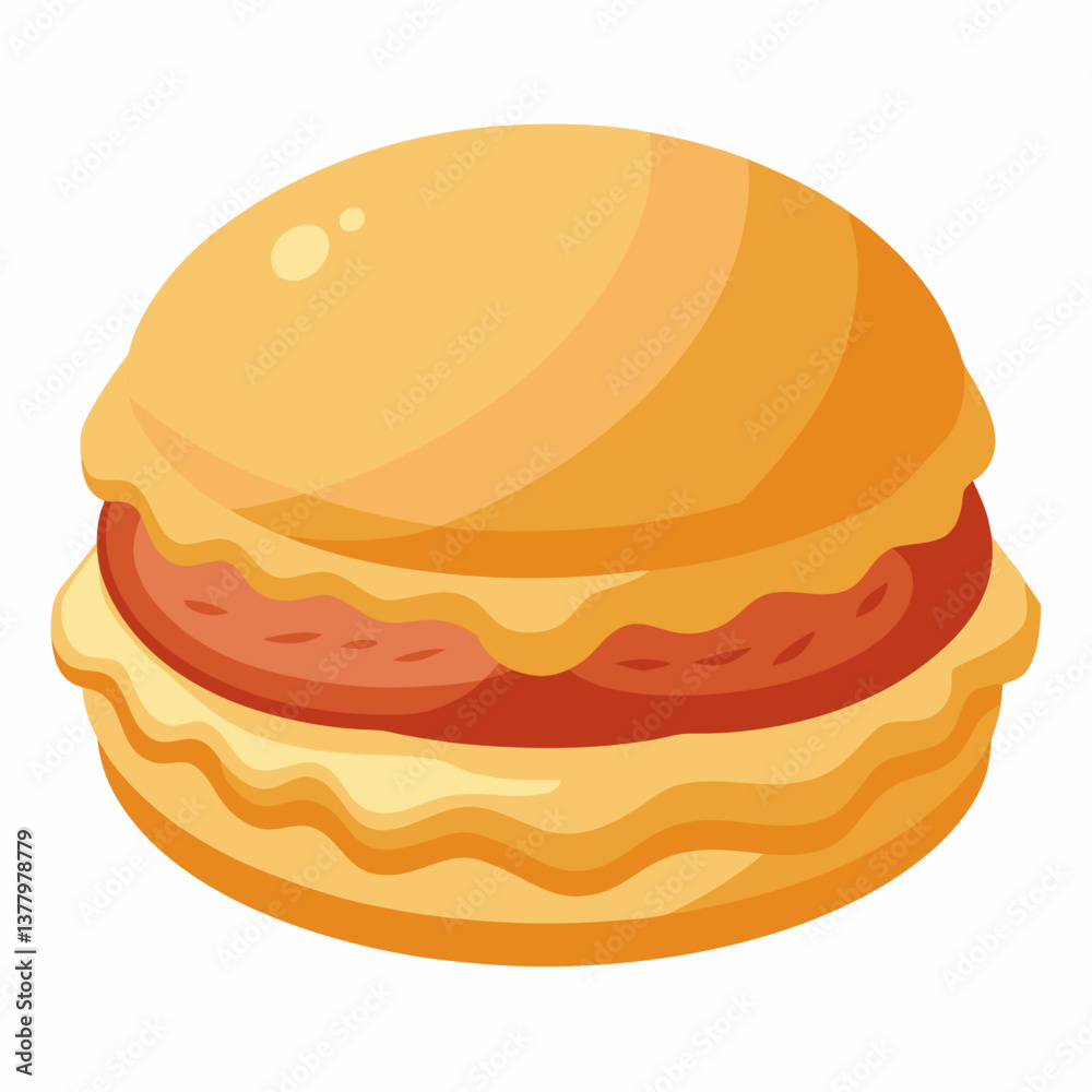 fluffy buttermilk biscuit sandwich with sausage fluffy buttermilk biscuit sandwich with sausage