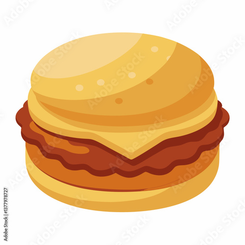 fluffy buttermilk biscuit sandwich with sausage