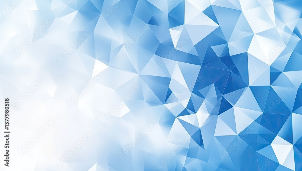Abstract geometric background with light blue and white triangles Abstract geometric background with light blue and white triangles