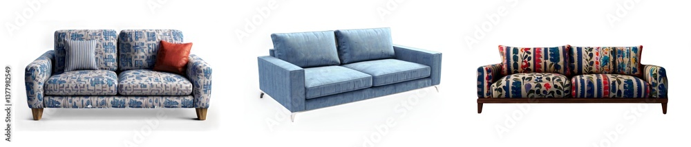 Living room interior has sofa in 3d rendering Front view of sofa and plant in 3d rendering Living room interior has sofa in 3d rendering Front view of sofa and plant in 3d rendering