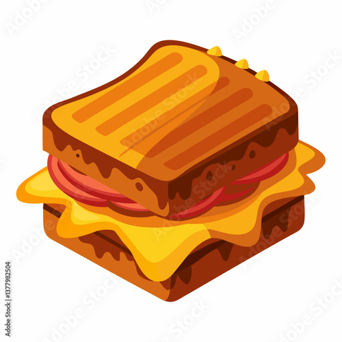 bbq brisket grilled cheese with smoky sauce