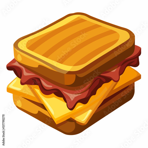 bbq brisket grilled cheese with smoky sauce