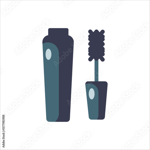An illustration of a mascara tube, emphasizing its role in enhancing eyelashes.