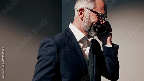 The Stylish Businessman Talking