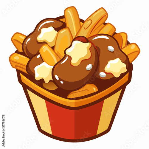poutine with rich beef gravy and cheese curds