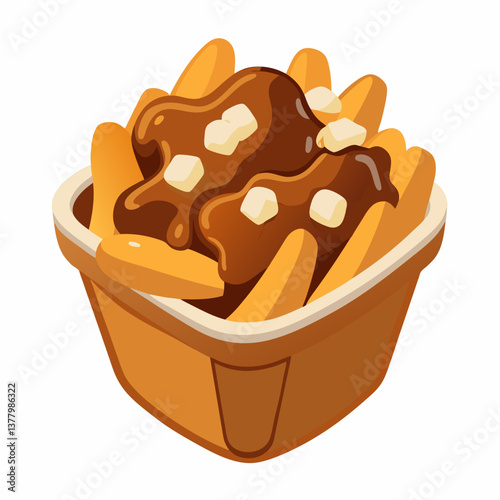 poutine with rich beef gravy and cheese curds