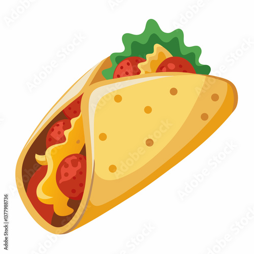 spicy chorizo breakfast burrito with scrambled egg